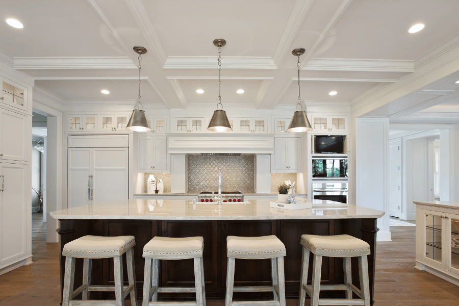clean and spotless kitchen during open house