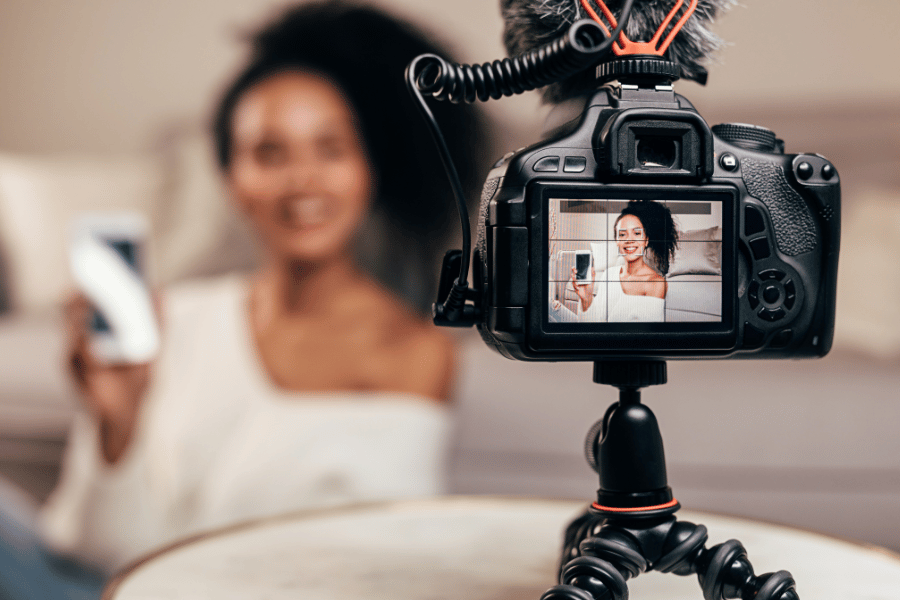 real estate professional creating video content for social media